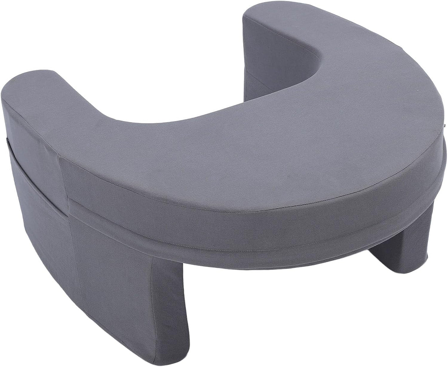 Oreiller de lecture pour lit et canapé, oreiller de jeu, oreiller pour ordinateur portable, oreiller de jeu avec accoudoirs et poche latérale, pour adultes jouant, lisant, regardant la télévision, jouant sur le canapé