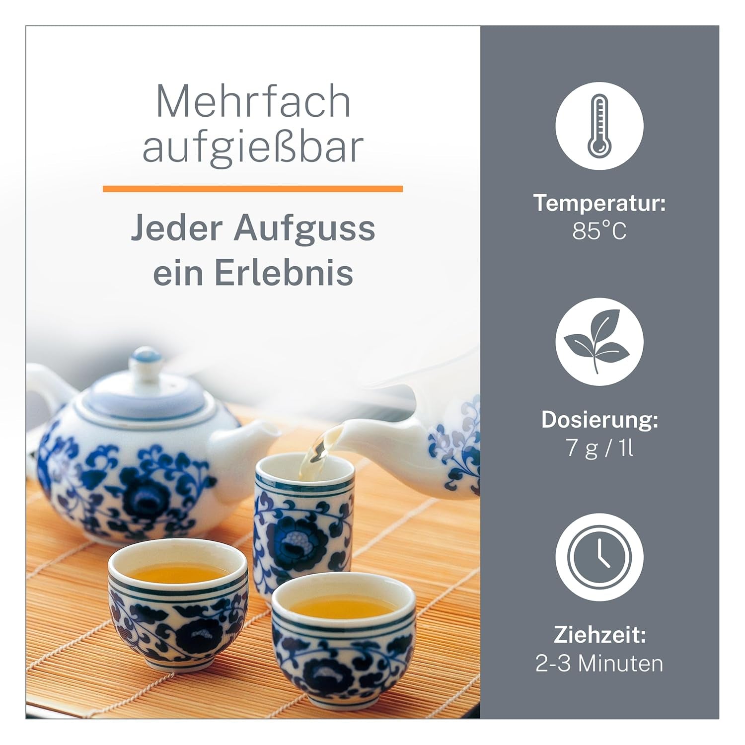 Thé Oolong Bio Ti Guan Yin 100 g - Thé Oolong biologique de haute qualité de Chine - Wu Long (qualité cérémonielle) - Pour les amateurs et connaisseurs de thé - Mycupoftea