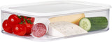 Mepal - Boîte de conservation pour réfrigérateur Modula XXL - Récipient alimentaire avec couvercle - Organisateur de cuisine et boîte de rangement en plastique - Organisateur de réfrigérateur empilable et étanche - 4800 ml - Blanc Naty Shop Boîtes de conservation alimentaire Titre par défaut