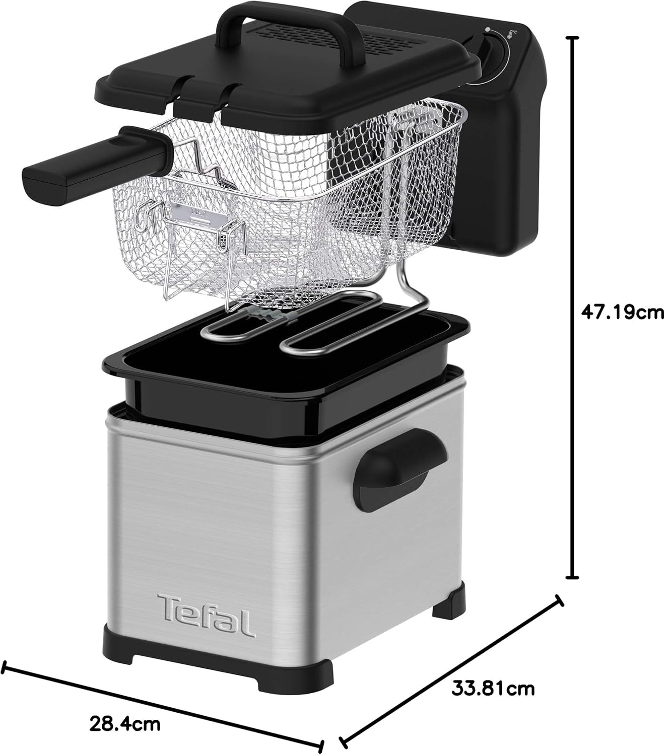Tefal Family Pro Access 4,0L, 3000 Watt, semi-professionnel, avec huile, réservoir d'huile amovible, technologie de zone de refroidissement Électroménager Naty Shop