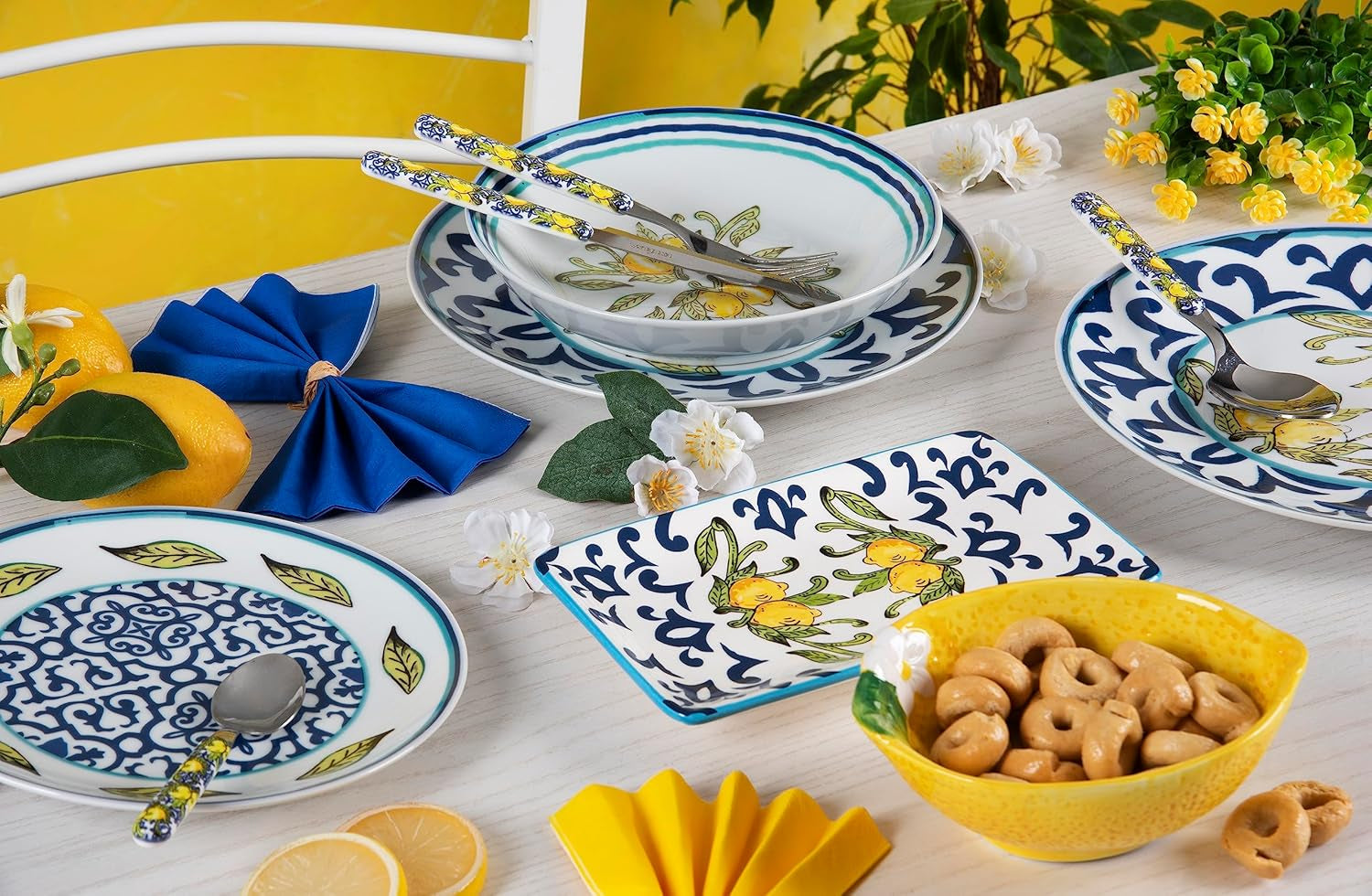 Service de table Excelsa Amalfi, 18 pièces, porcelaine