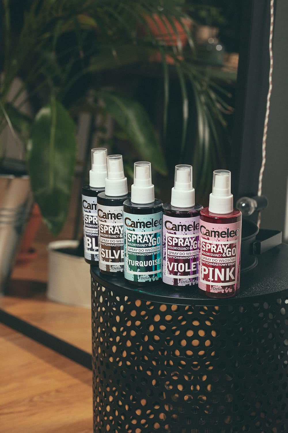 Cameleo - Spray & Go - spray teinture capillaire - violet - pour cheveux blonds, blond platine et gris - simplement vaporiser et c'est parti - semi-permanent - résultat instantané - spray teinture capillaire carnaval - 150 ml Teinture capillaire Naty Shop