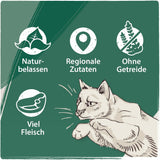 Venandi Animal Premium Nassfutter für Katzen, Probierpaket II, Poulet + Lapin, Kalb, Dinde, 6 x 400 g, sans gluten et naturellement, 2,4 kg