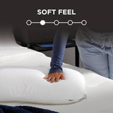 Oreiller Symphony TEMPUR-PEDIC Fabriqué en mousse à mémoire de forme, Luxueux, Doux, Standard, Blanc Oreillers standard Naty Shop