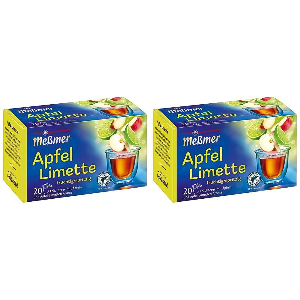 Baies de Messmer | 20 sachets de thé | Végétalien | Sans gluten | Sans lactose (paquet de 4)