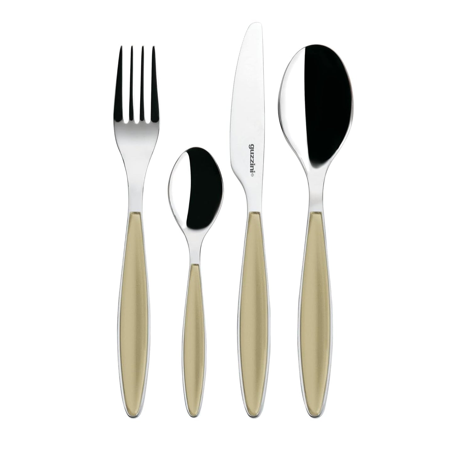 Guzzini - Feeling, service de couverts 24 pièces - Couleur sable Cuisine Naty Shop