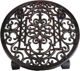 Support pour plantes, support pour fleurs de style antique, rond, diamètre env. 29 cm