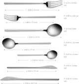 Karaca Focus Elegance, set de couverts 84 pièces, 12 personnes Cuisine Naty Shop