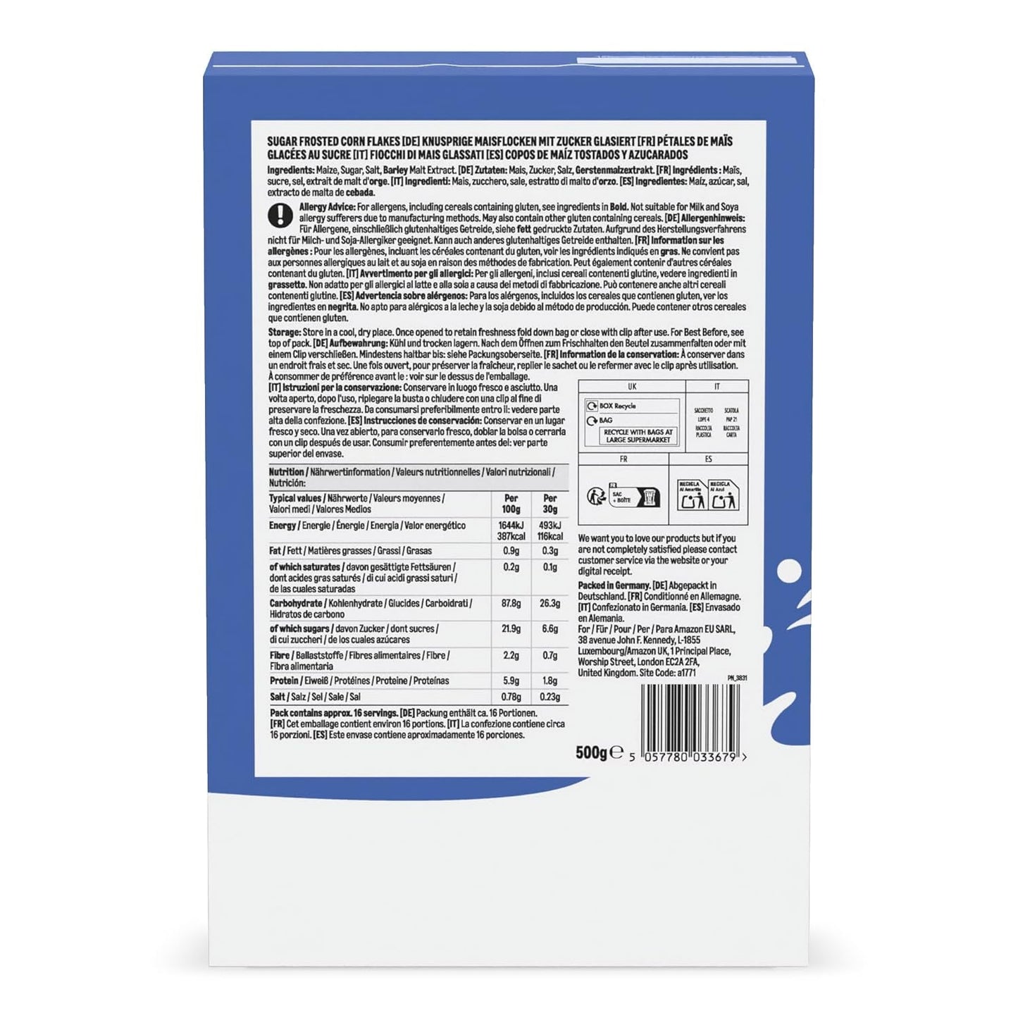 Céréales aux flocons glacés d'Amazon, 500g