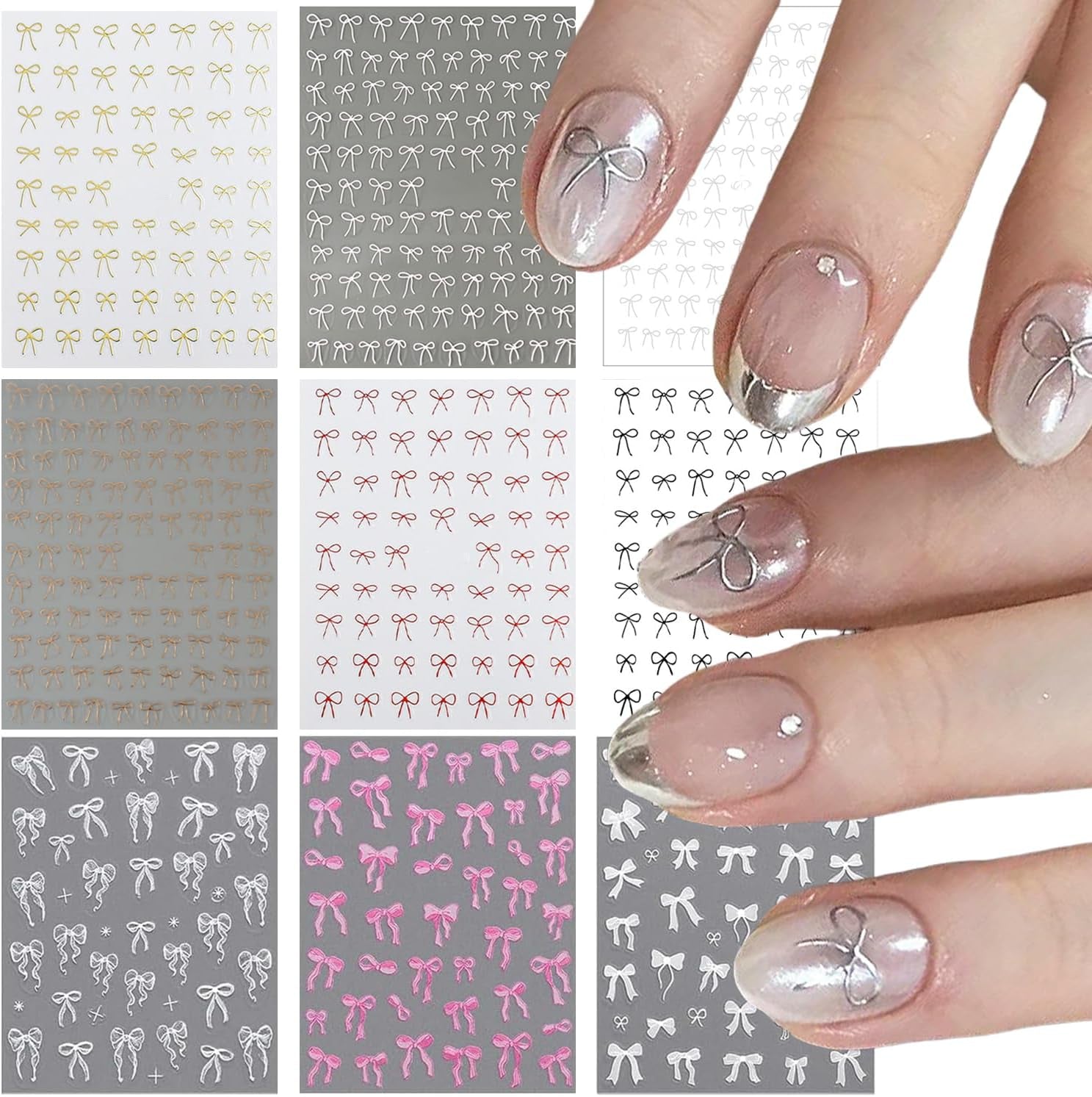 GZMAYUEN 12 couleurs français ongles autocollants 3D français dégradé couleur ongles autocollants auto-adhésif ongles conception ongles accessoires