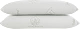 Todocama - Oreiller à mémoire de forme, aloe vera, 2 pièces, 70 cm, blanc Oreillers standards Naty Shop