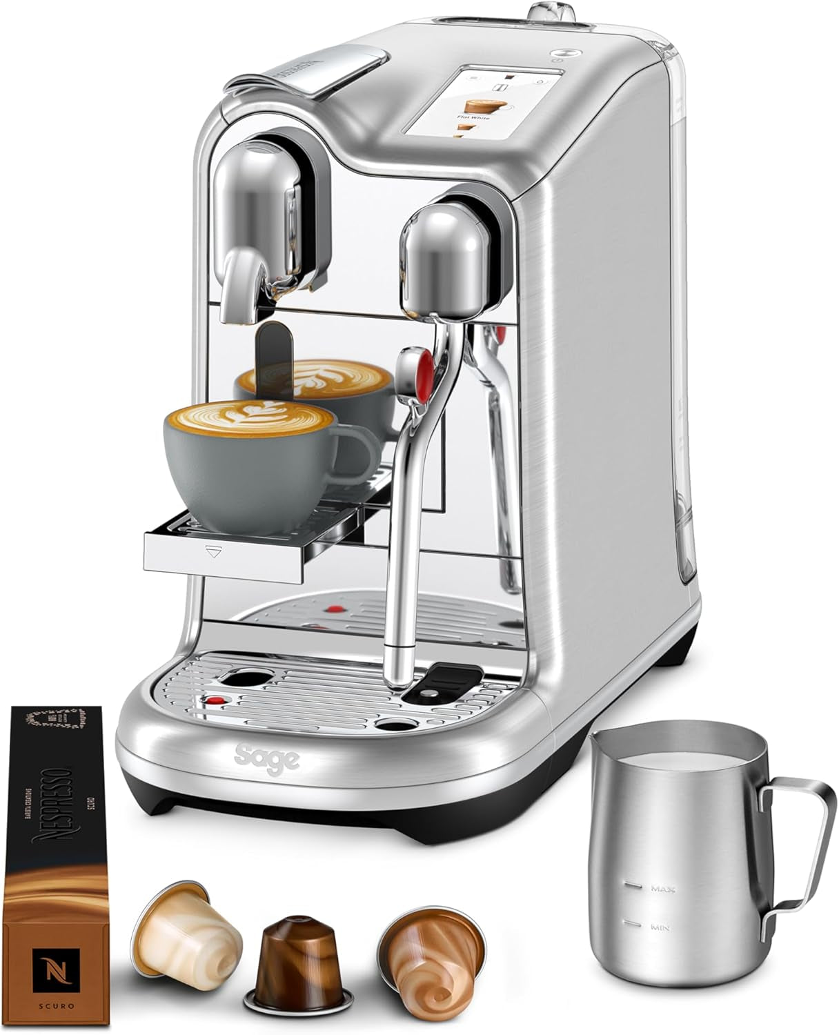 Machine à expresso Sage Nespresso Creatista Pro, acier inoxydable, acier inoxydable brossé