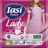 LADY Pants 48 Pantalons Jetables pour Incontinence Urinaire Absorbance Grande Taille S pour Femme 48 Pièces