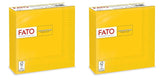 , Serviettes en papier jetables, idéales pour les déjeuners et buffets décontractés, paquet de 50 serviettes, taille 33 x 33, 4 plis, 2 épaisseurs, jaune, papier 100 % pure cellulose, certifié FSC