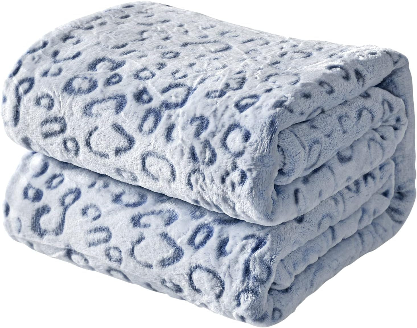 FY FIBER HOUSE Plaid polaire en flanelle, couverture en microfibre imprimé guépard 3D, 228 X 274 cm, violet Quilts et quilts Naty Shop Bleu léopard 40"X50"