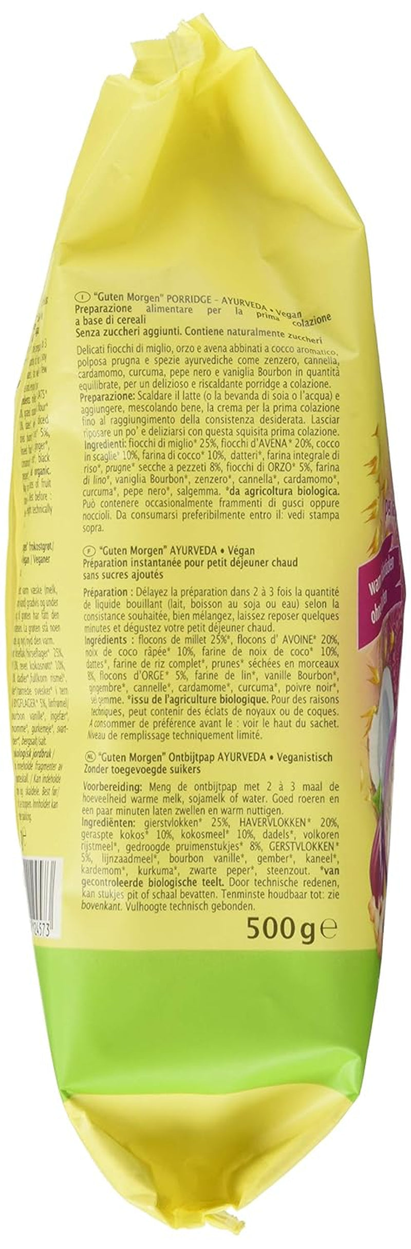 Gruau ayurvédique pour le petit-déjeuner, 500 g