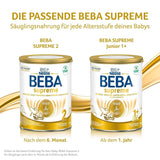 BEBA SUPREME 2 Lait de suite après 6 mois, lactose uniquement, sans huile de palme, pack de 6 (6 x 800g) Naty Shop