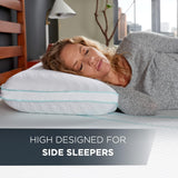TEMPUR-PEDIC Oreiller Tempur-Cloud Prohi, mousse à mémoire de forme, blanc/jardin opulent, oreillers standard King Naty Shop