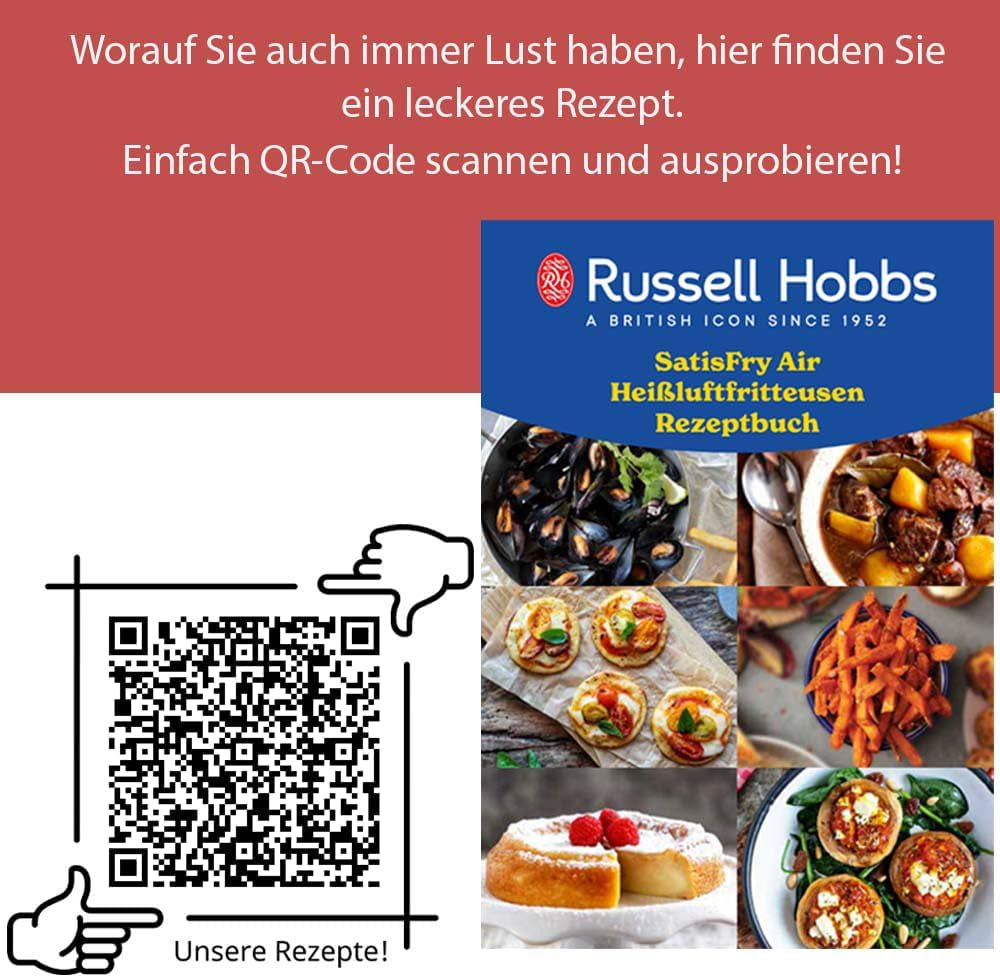 Russell Hobbs Air Fryer L 4L Rapid Airfryer, 7 fonctions de cuisson, 10 programmes Électroménagers Naty Shop