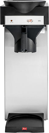 Machine à expresso professionnelle avec filtre 170 M, avec espace de rangement pour carafe en verre