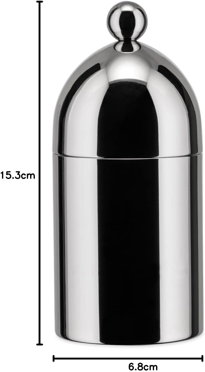 Théière avec cuillère Alessi 90024, en acier inoxydable 18/10, poli très brillant