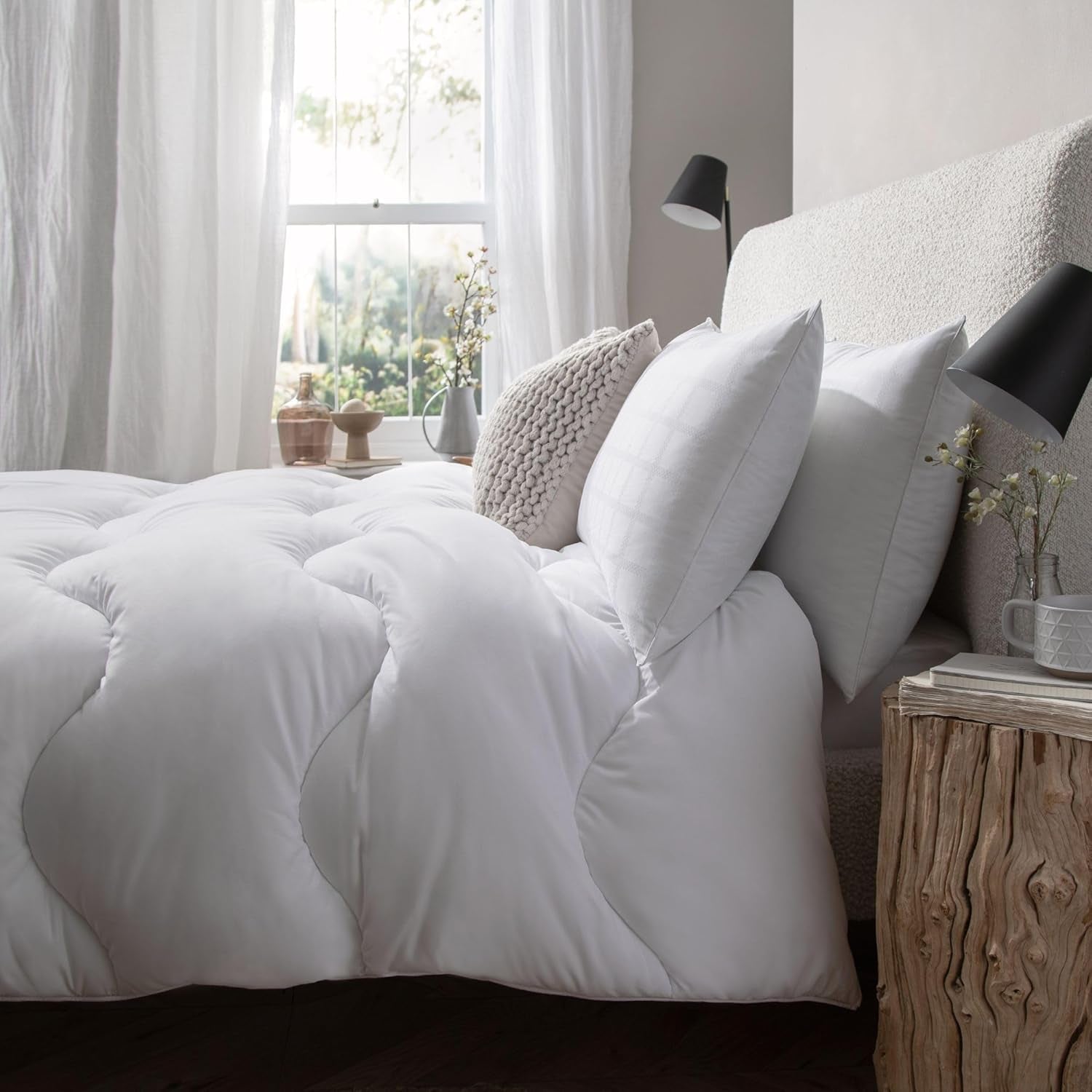 Couette Défense Allergie 4,5 Tog, fabriquée à partir de matériaux recyclés, anti-allergique et hypoallergénique, lit Super King Size Couettes et couettes Naty Shop