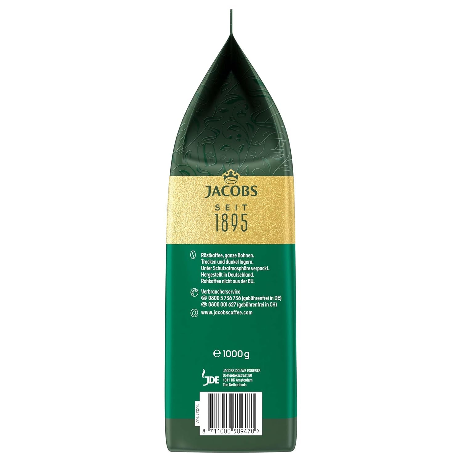 Jacobs Krönung Cream, café en grains entiers, paquet de 4 (4 x 1000 g)