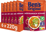 BEN'S ORIGINAL™ Riz express mexicain 6 x 220g