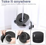 Oreiller cervical Oreiller de voyage en mousse à mémoire de forme Oreiller cervical en mousse à mémoire de forme au design ergonomique avec masque pour les yeux 2 bouchons d'oreille et sac de rangement Parfait pour dormir sur la route en voyage Naty Shop Oreillers orthopédiques cervicaux