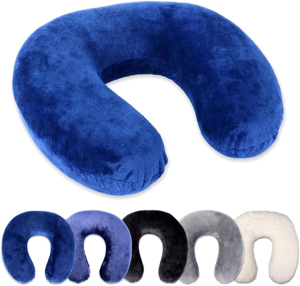 Oreiller cervical Rocco eK, 4 couleurs disponibles, oreiller de voyage, oreiller de soutien du cou, oreiller orthopédique de soutien du cou, mousse à mémoire de forme