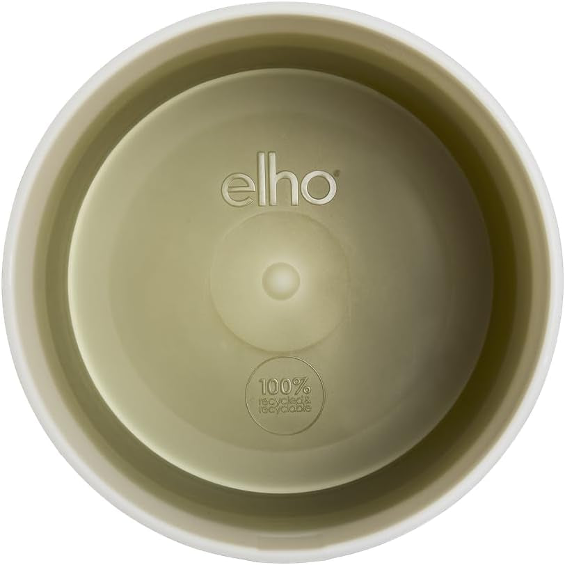 Pot rond elho Color Gradient 16cm - pour l'intérieur - 100% plastique recyclé - Ø 15,9 x H 14,7 - Vert/Vert bambou