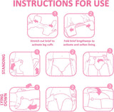Couches imprimées pour adultes 5500-5800 ml, lot de 2 – Bébé rougissant (M)