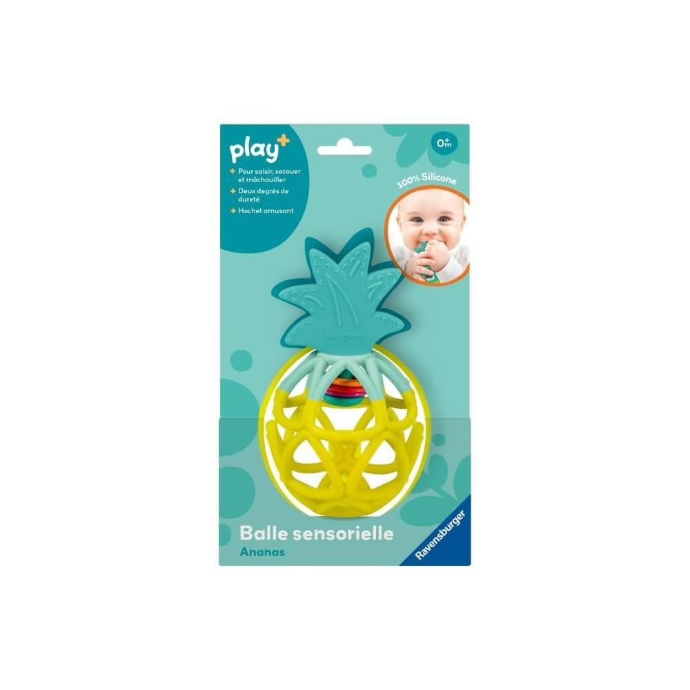 Ravensburger Play+ 34013 Balle sensorielle, ananas, jouet pour bébé à partir de 6 mois, version française Baby Toys Naty Shop Titre par défaut