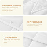 Good Nite Couette Double, 4,5 Tog, Couette D'été, Couette Double, Blanc, Couette, Polyester, Douce Et Légère Et Lavable En Machine Avec Bandes D'angle (Lit Double 200 X 200 Cm) Couvertures et couettes Naty Shop