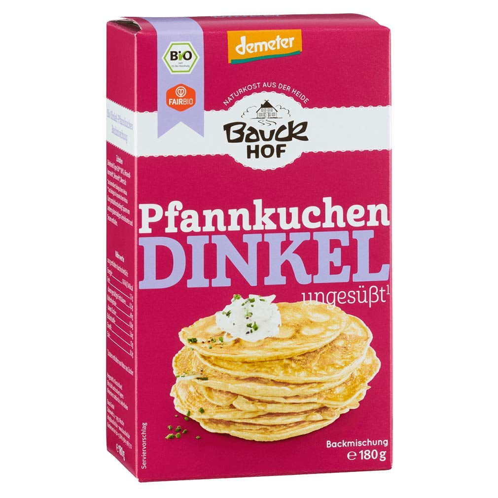 Dinkel-Pfannenkuchen, 180 G Mélange pour la pâtisserie et la cuisine Naty Shop 180 G (6Er Pack)