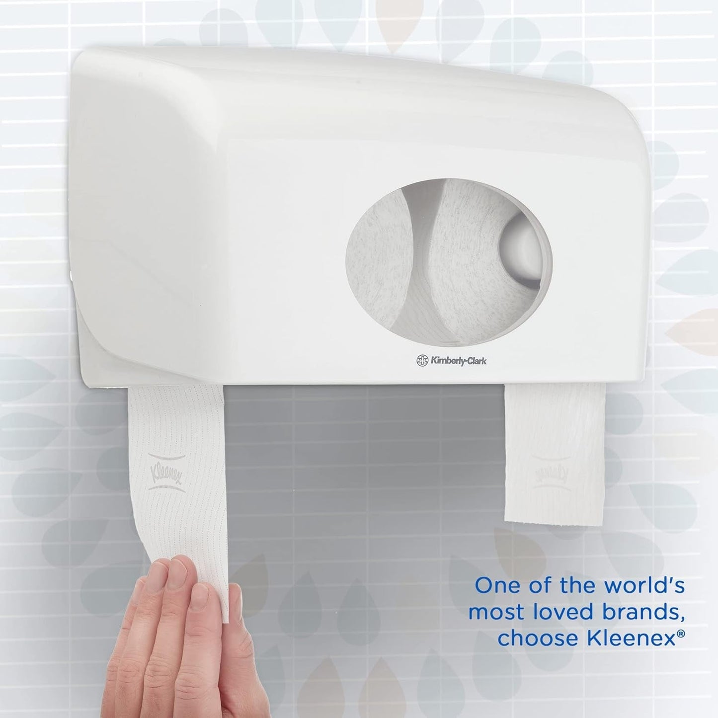 Kleenex Standard Roll 8441 Papier toilette – Papier toilette 2 épaisseurs – 6 paquets de 6 rouleaux x 600 feuilles chacun, blanc (36 rouleaux/21 600 feuilles au total)