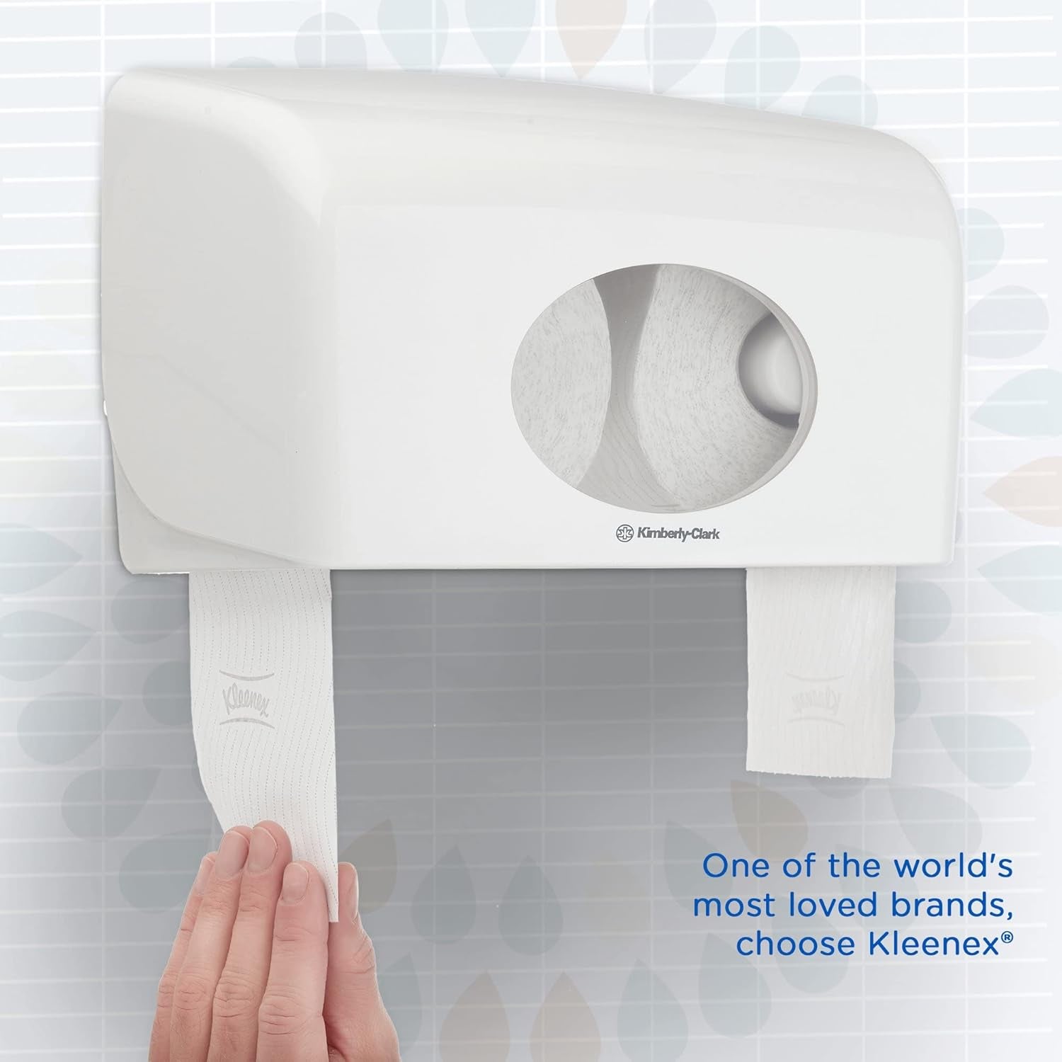 Kleenex Standard Roll 8441 Papier toilette – Papier toilette 2 épaisseurs – 6 paquets de 6 rouleaux x 600 feuilles chacun, blanc (36 rouleaux/21 600 feuilles au total)