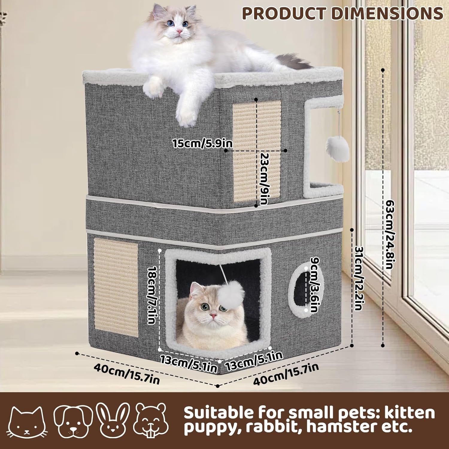 Couvertures et meubles, Animaux, Grottes et maisons, Chats, Lits pour chats, Chats - lits, matelas
