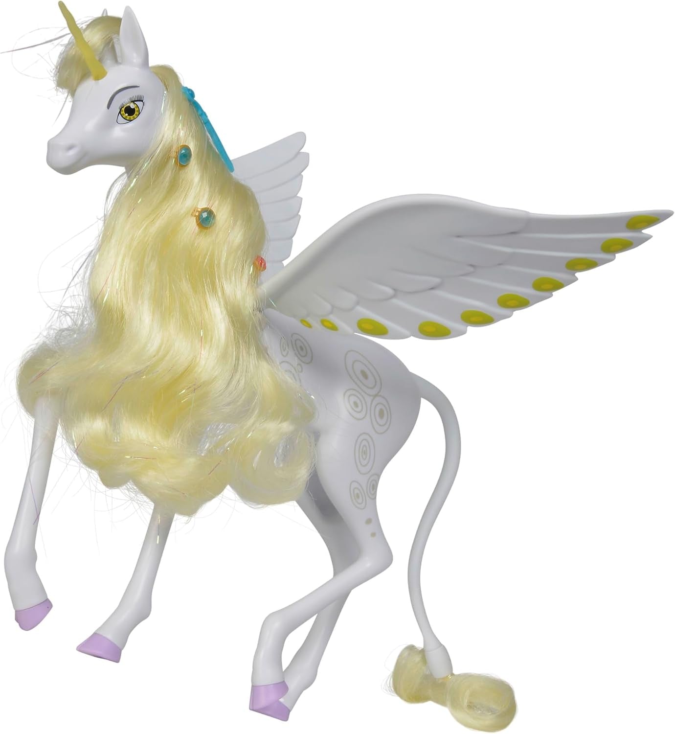 Simba 109480093 - Mia and Me Unicorn Onchao, avec ailes mobiles, pinces à cheveux, brosse coiffante, cheval jouet, poney, Centopia, à partir de 3 ans, rose
