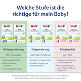 HiPP 3 Bio Combiotik (4 x 600g), lait de suite dès 10 mois, avec cultures naturelles d'acide lactique, vitamines C et D, GOS, Oméga-3 (DHA, ALA), de la meilleure qualité biologique