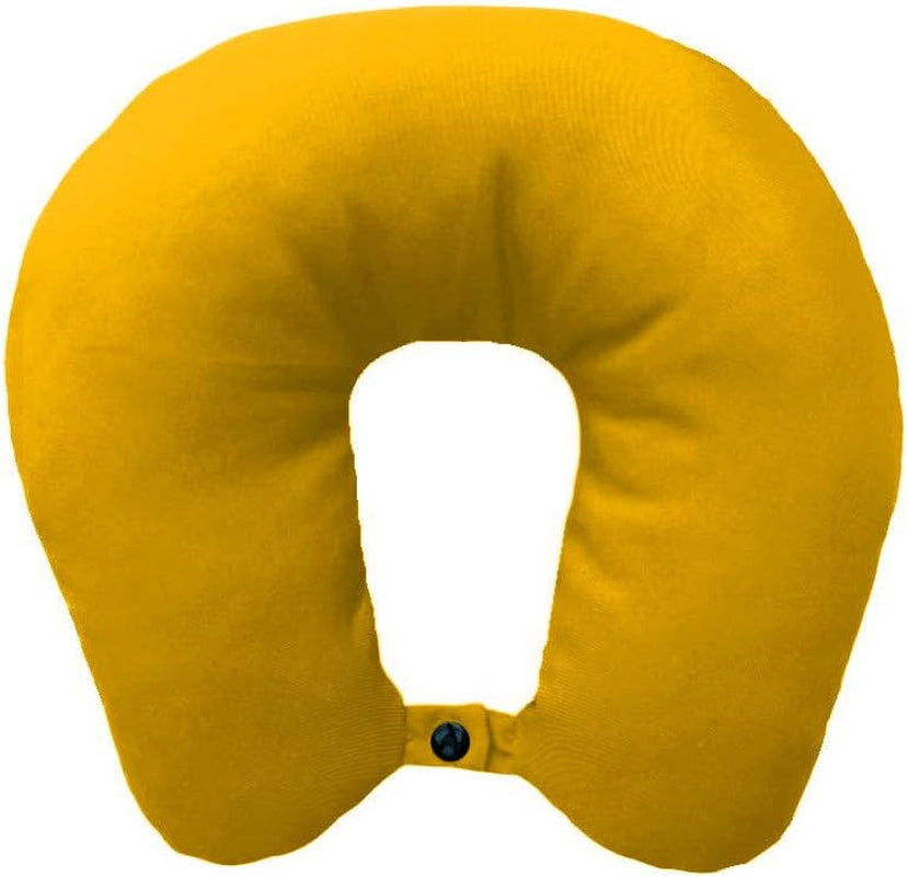 Lemos Home Oreiller cervical avec rembourrage en microfibre, oreiller de soutien du cou, oreiller de voyage confortable pour avion, voiture, bureau, idéal pour le camping, les vacances et les gadgets de voyage (vert menthe)
