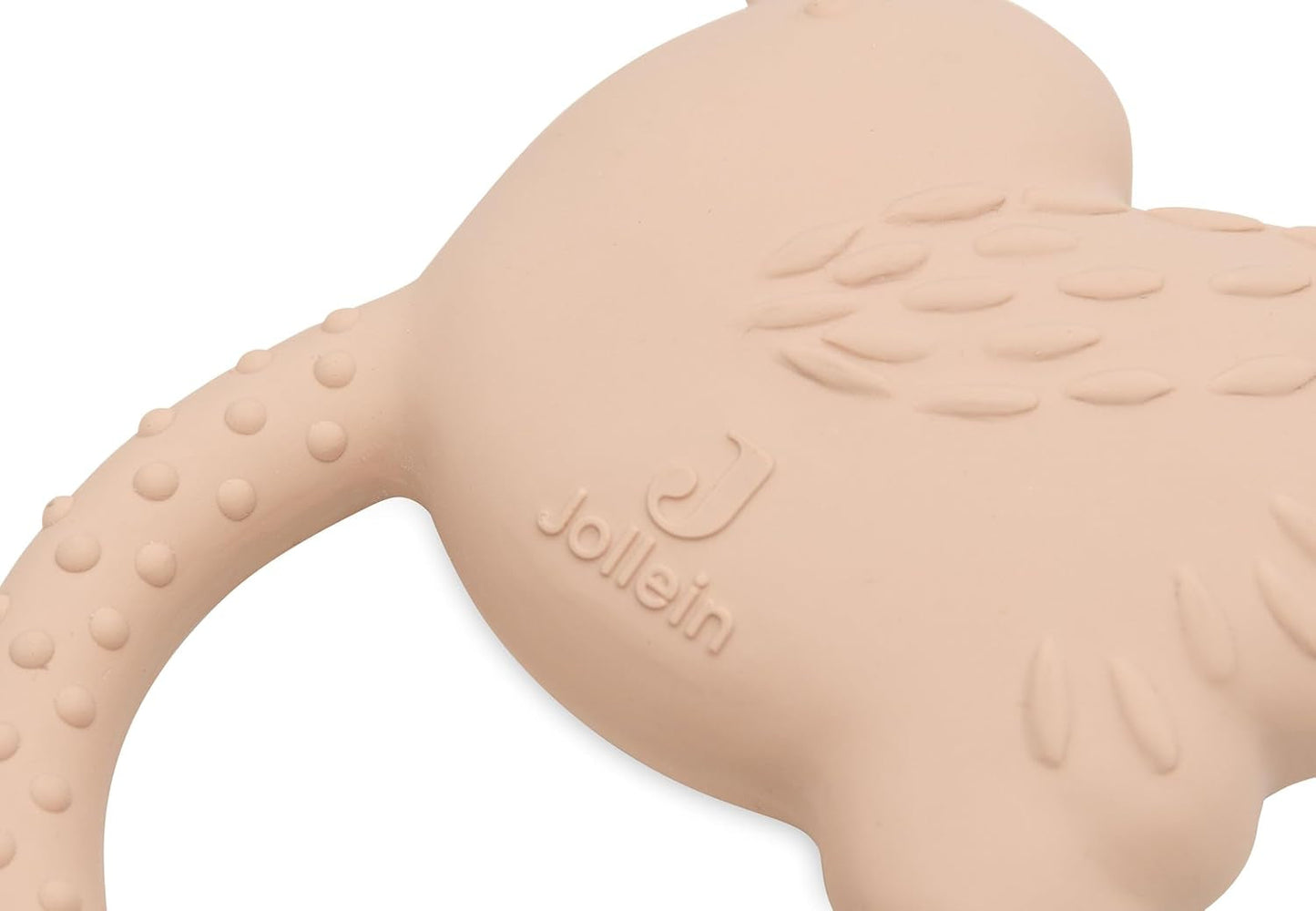 Jollein Anneau de dentition en caoutchouc naturel pour bébé – Beaux oiseaux – Anneau de dentition pour bébé – Aide à la dentition – Inoffensif et sans BPA – Jouet pour bébé