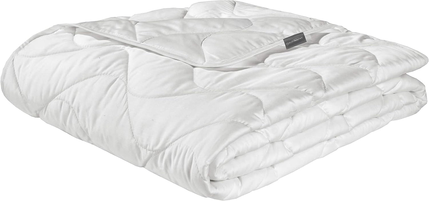 Traumnacht Exklusiv Couette d'été légère 100% soie sauvage, certifiée Oeko-Tex, fabriquée en Allemagne, poids de remplissage : 550Gr, 135 X 200 Cm Couettes et couettes Naty Shop