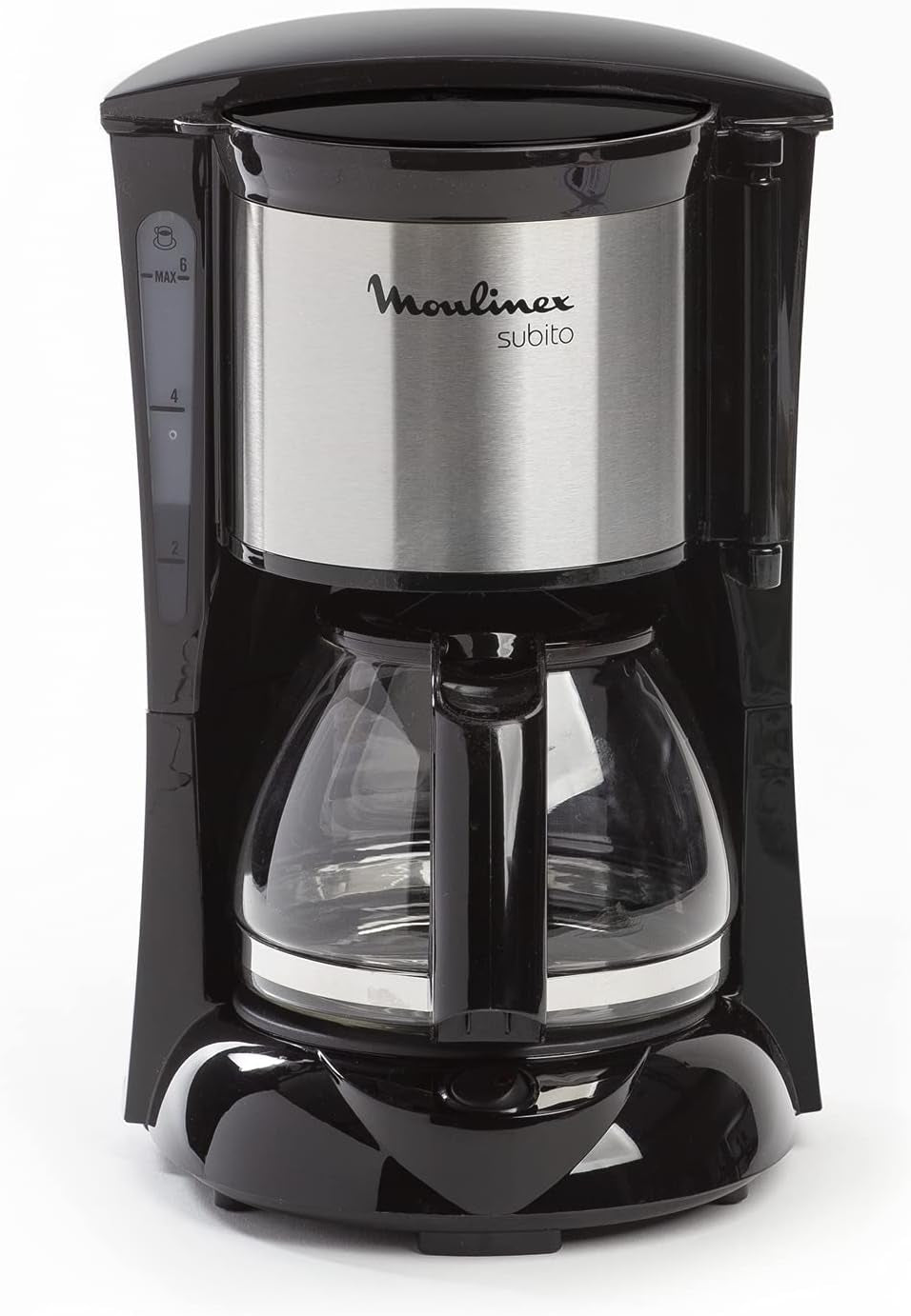 FG150813 Cafetière Subito, 6 tasses, Noir/Acier inoxydable