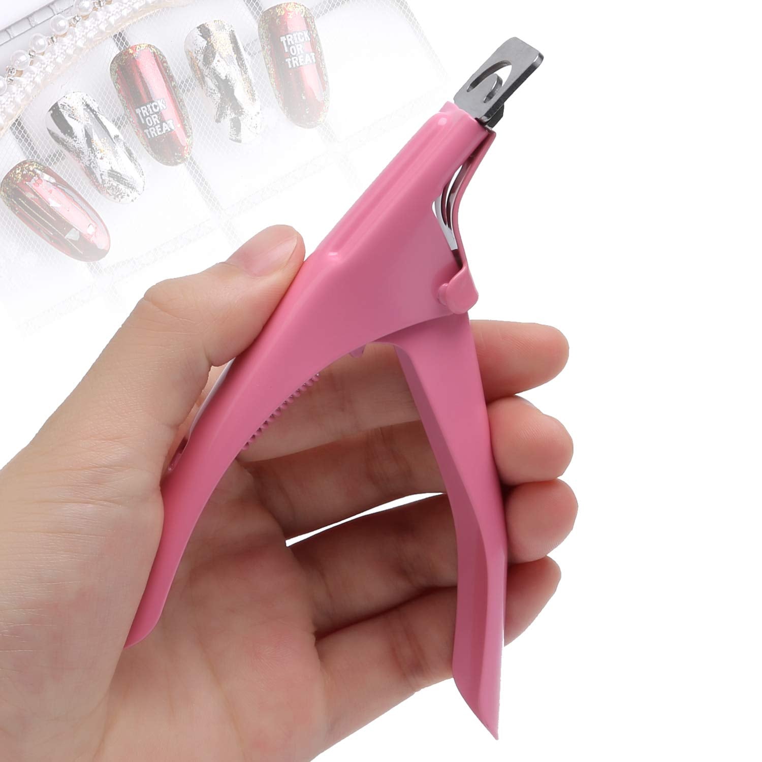 MWOOT 3 Pièces Pinces à Faux Ongles Pinces à Ongles en Acrylique, Outil de Manucure Coupe-Ongles en Acier Inoxydable pour Ongles en Gel Artificiel Acrylique