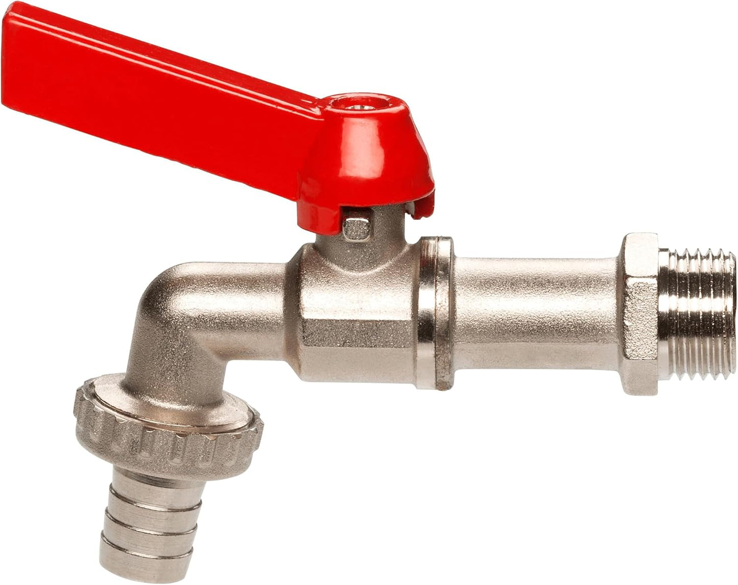 Robinet à boisseau sphérique Gardena : vanne intérieure et extérieure, filetage 26,5 mm (G 3/4"), pour tuyaux 1/2" (13 mm) (7332-20)