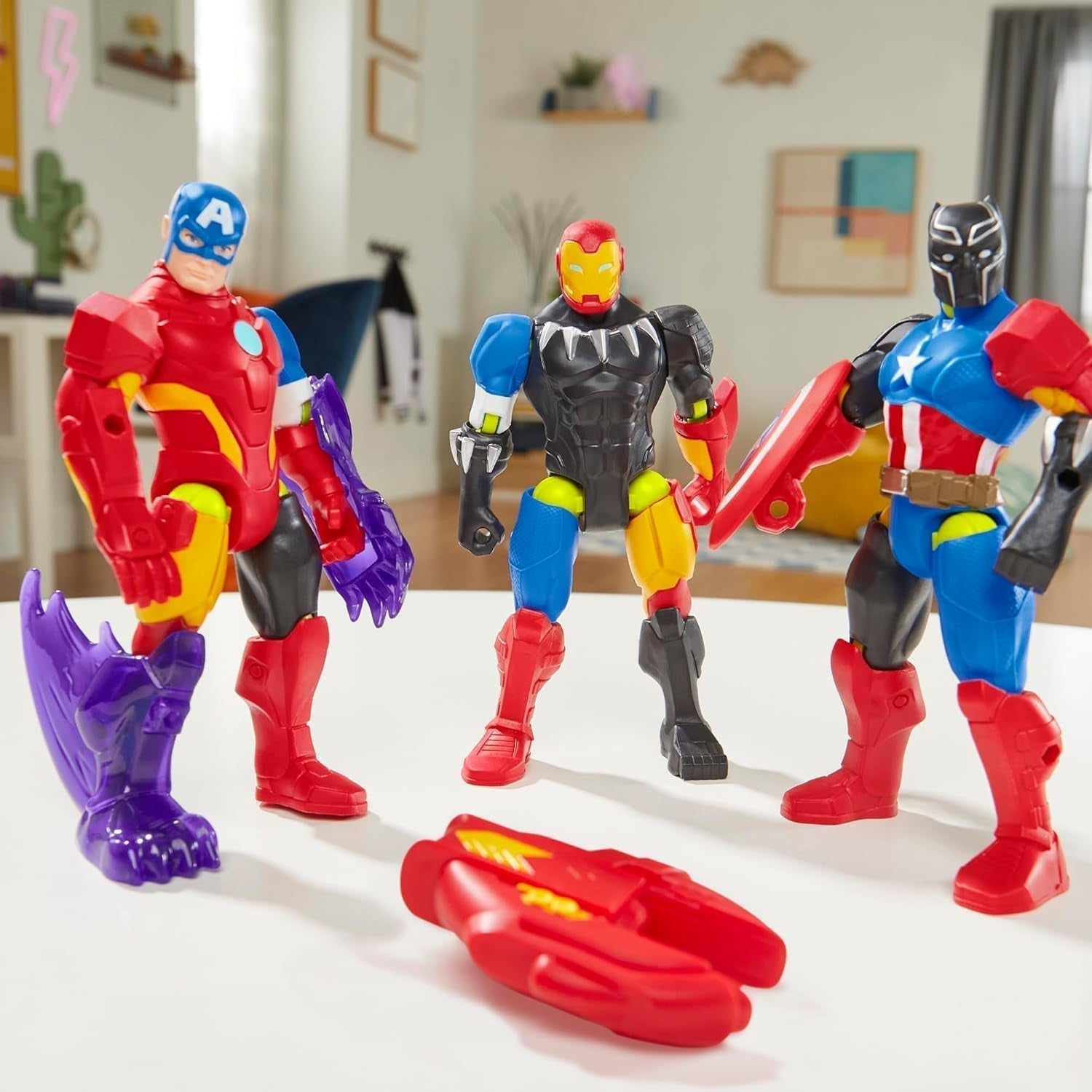 Mixmashers Marvel Captain America Avengers Mix-And-Match Action Figure & Accessoires Figurines Naty Shop