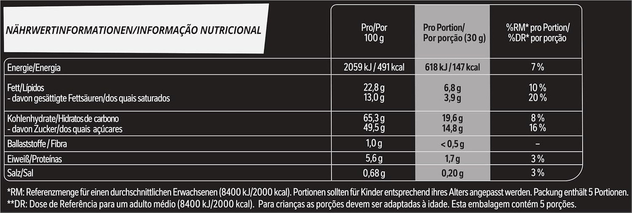 LION Tablette de chocolat Noir & Blanc, un snack au goût intense, chocolat croquant et chips croquantes, fourrage brownie, une expérience gourmande unique, 1 paquet (5 x 30g)