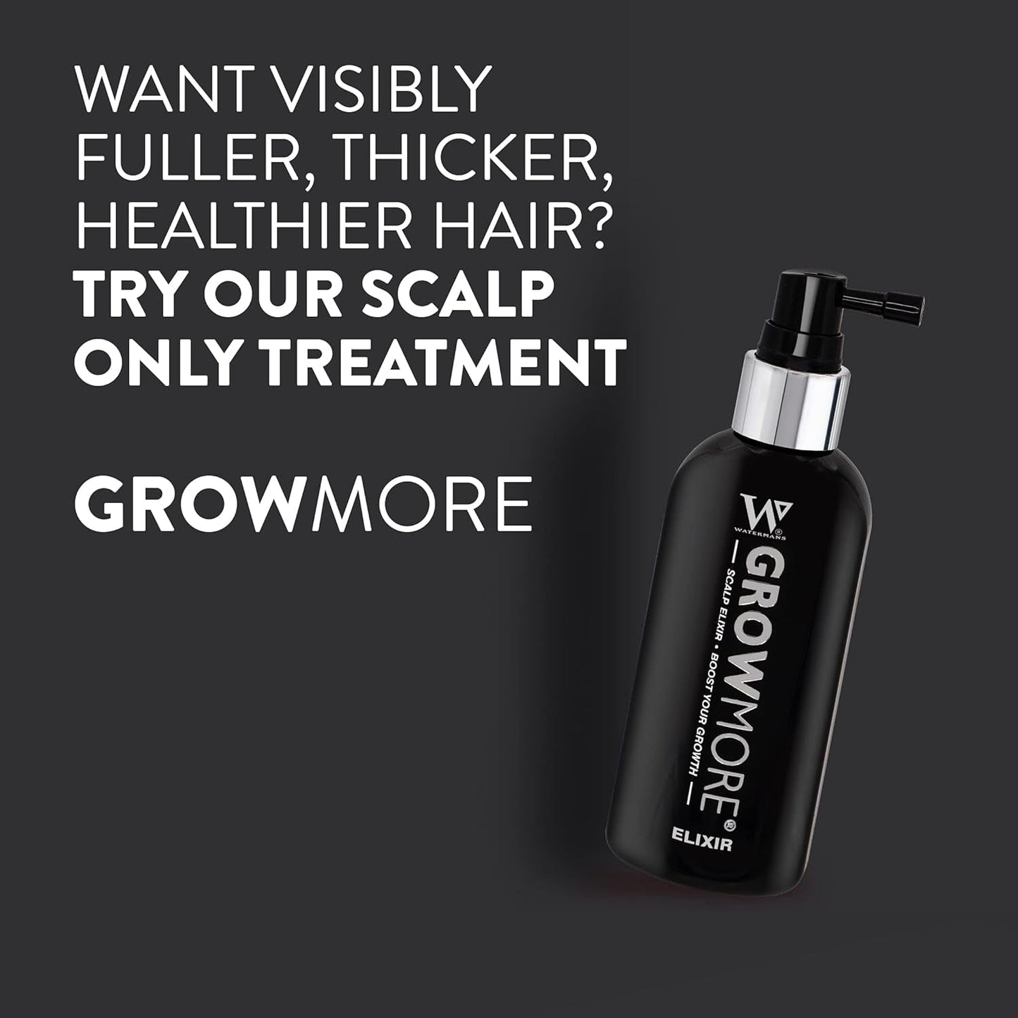 Sérum de croissance capillaire Watermans Grow More Elixir - Renforce les racines des cheveux - Favorise la croissance des cheveux - Pour les femmes et les hommes Soins capillaires Naty Shop