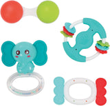 LUDI - Planète Cloche - Jouet bébé - Dès 3 mois - Couleurs vibrantes, textures différentes et forme originale - Favorise la motricité fine et la dextérité Bebe Naty Shop 4 jouets hochets